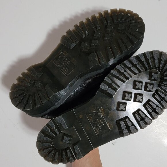 NEW Dr Martens 1461 Faux Fur Oxfords Womens 7 Whimsygoth Platform Grunge Y2K - Picture 8 of 9